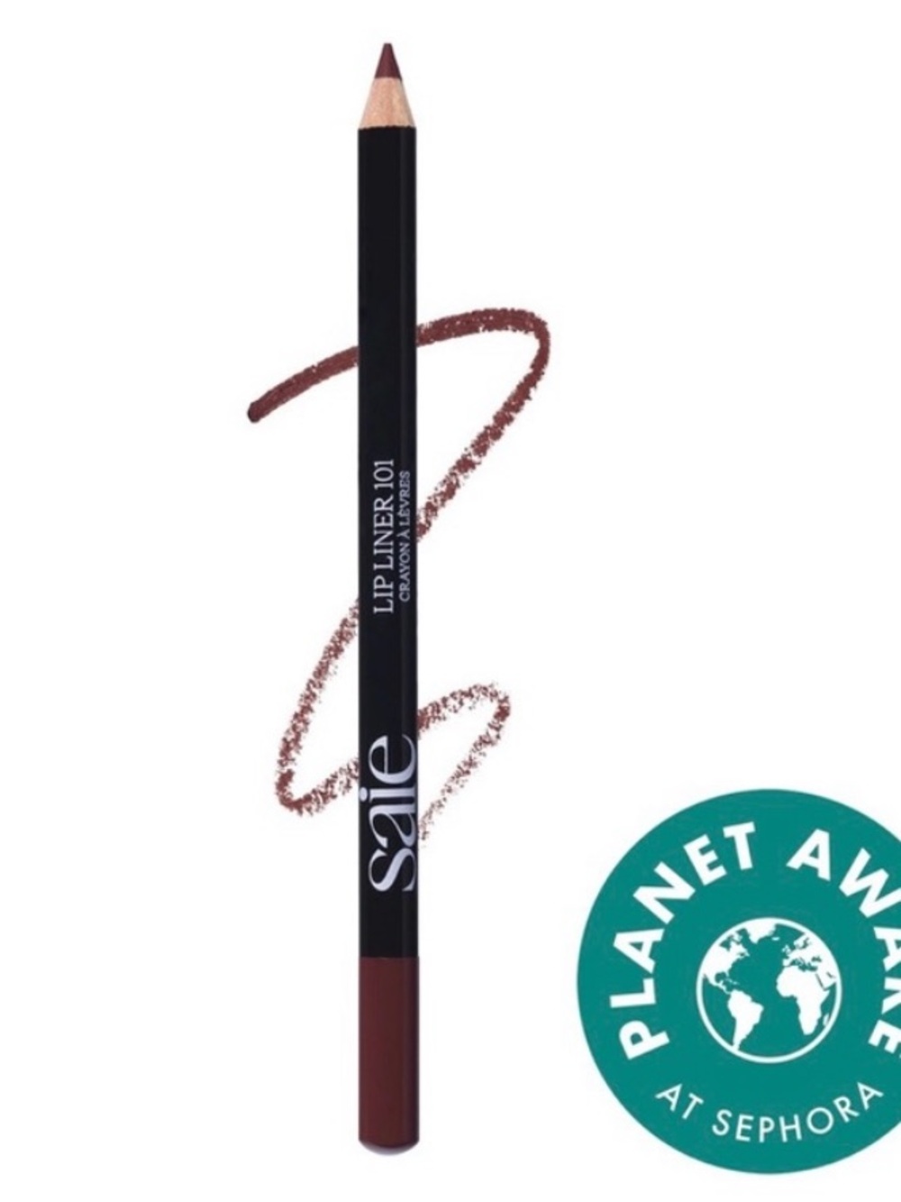 Saie Lip Liner 101 in Fling — Rich Red Plum